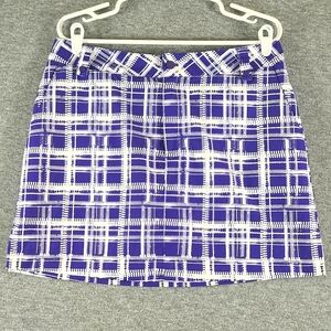 Under Armor Wmn's 12 Golf Skort Purple Plaid Outdoors Performance Wear